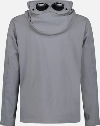 C.P. Company Mens CP Company Smoked Pearl C.P. Shell-R Double Pocket Goggle Jacket - Grey - Size: 38/Regular
