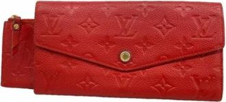 Louis Vuitton Pre-owned Wallets, female, Red, Size: ONE SIZE Pre-owned Long wallet (bi-fold)