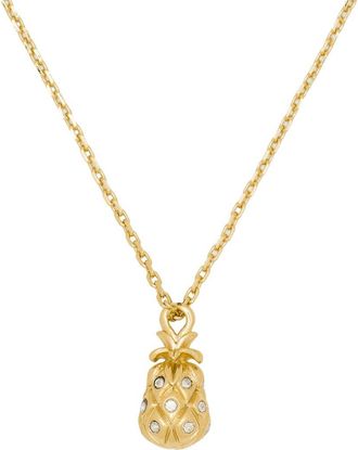 Kate Spade New York stay sweet pendant necklace in Clear/Gold at Nordstrom