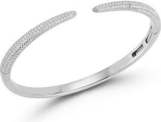 Chloe and Madison Pav&eacute; Bangle Bracelet in Silver at Nordstrom Rack