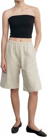 Enza Costa Jacquard Bandeau Top In Black