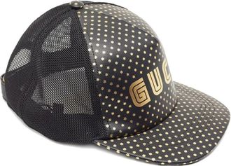 Gucci Cappello da baseball con stampa - Nero