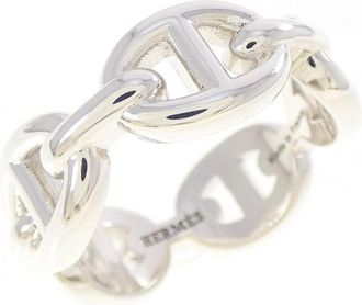 Herm&egrave;s Silver 925 Band Ring (Pre-Owned)
