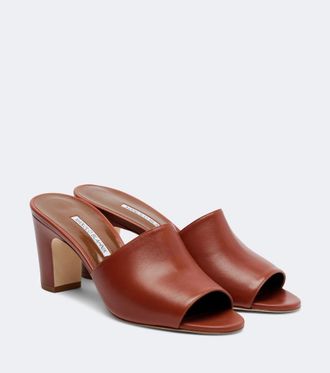 Manolo Blahnik Mules Rapalla de piel