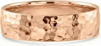 Pompeii3 Mens Polished Hammered Wedding Band 14k Gold or Platinum