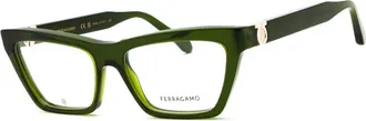 Ferragamo SF3021 317 Transparent Green 54mm