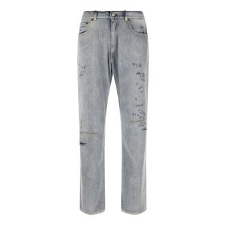 Maison Margiela Straight Jeans, male, Blue, Size: W33 Straight-leg Jeans