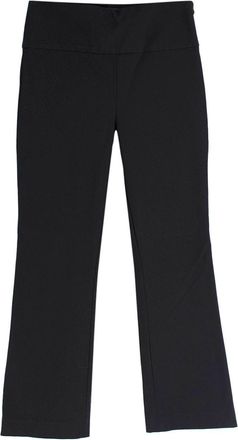 Theory Black Cotton Blend Trousers Size XXS