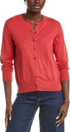 Brooks Brothers Scalloped Cardigan
