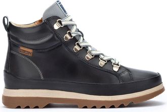 Pikolinos Blauwe Leren Enkellaarzen voor Vrouwen - Dames - Veterlaarzen - Blauw - 42 EU - Leer - Schoenen