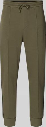 HUGO BOSS Regular Fit Sweatpants aus Baumwoll-Mix Modell JOIN HADIKO in Dunkelgruen, Gr&ouml;&szlig;e XXXL