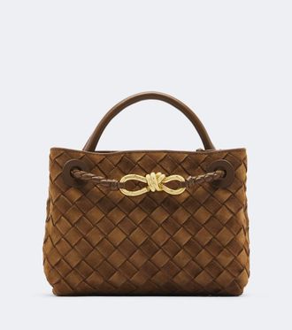 Bottega Veneta Andiamo Mini suede top-handle bag