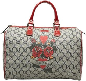 Gucci Pre-owned Handbags, female, Multicolor, Size: ONE SIZE Pre-owned Boston Bag