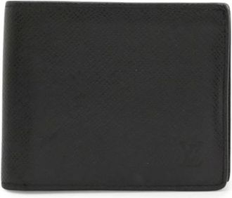Louis Vuitton Pre-owned Bi-fold Portemonnee - Dames - Vintage Accessoires - Zwart - ONE Size - Leer - Vintage