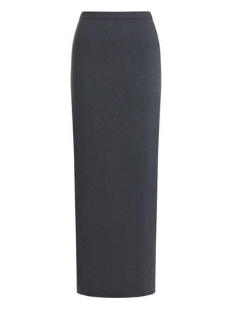 12 Storeez Gonna con spacco posteriore - Grigio