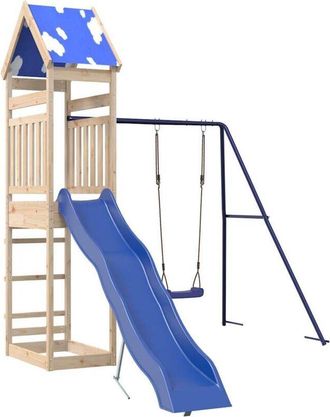 vidaXL Parque Infantil De Exterior De Madera Maciza De Pino Vidaxl