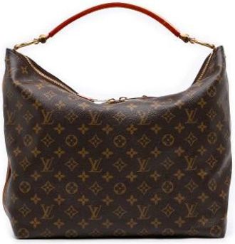 Louis Vuitton Pre-owned Sully MM - Dames - Vintage Schoudertas - Bruin - ONE Size - Leer - Vintage