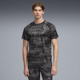 Puma T-shirt con stampa Run Velocity da uomo, Abbigliamento, Nero, 3XL