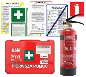 OEM Kit Completo De Seguridad Y Salud Laboral Para Empresas: Botiqu&iacute;n De Primeros Auxilios, Extintor De Incendios De 2 Kg, Se&ntilde;alizaci&oacute;n Obligatoria
