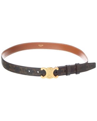 Celine Celine Triomphe Coated Canvas Belt