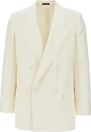 Gucci Technical panama double-breasted jacket Man 48