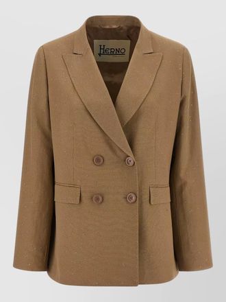 Herno sequined double-breasted blazer