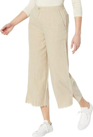 Carve Designs Blake Pants Womens Light Khaki Stripe Ankle Slit RED756