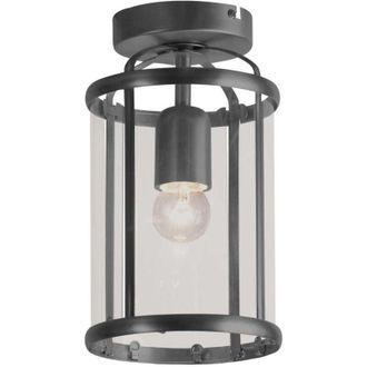 Steinhauer Steinhauer - Plaf&oacute;n - Pimpernel - Negro - Vidrio Metal - &Oslash; 16cm