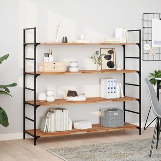 Berkfield Home Floating Shelf 160x40x2 cm Oil Finished Solid Wood Acacia in Brown | Size: 160 x 40 x 2 cm