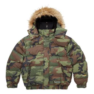 SUPREME FW25 Facemask 700-Fill Down Puffer Jacket Woodland Camo SUP-FW25-073-WLD