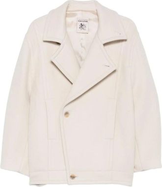 Semicouture Blazer de Mezcla de Lana - Jackets - Mujer - Beige - XS