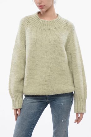 Maison Margiela MM4 Pullover Girocollo in Misto Alpaca Maison Margiela