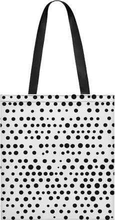 Generic Black And White Dalmatian Spot Dots Tote Bag for Women Men Shoulder Bags Purses Pouch Handbags