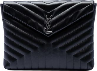 Saint Laurent Pre-owned Saint Laurent Matelasse Calfskin Monogram LouLou Document Clutch Ladies R9UYD54W1KCKJ9CL