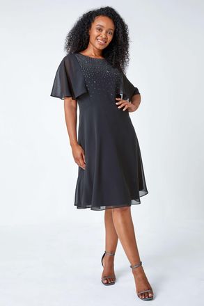 Roman Embellished Skater Dress