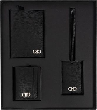 Ferragamo Wallets & Cardholders - Heren - Portefeuilles - Zwart - ONE Size - Leer - Accessoires