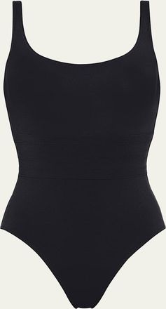 Eres Asia Scoop-Neck One-Piece Swimsuit with Waistband Detail