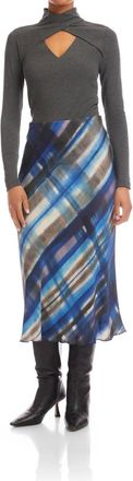 Fifteen Twenty Mia Bias Midi Skirt In Print