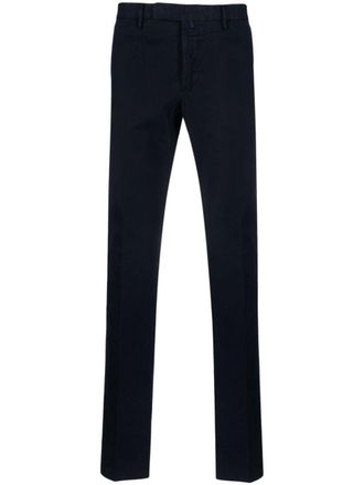 Incotex Chino con vita media - Blu