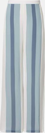 Adriana Degreas Striped wide-leg pants