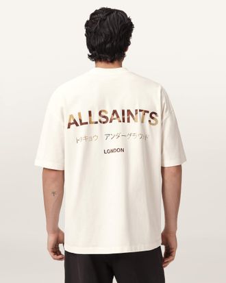 AllSaints Cotton Underground Oversized Crew Neck T-Shirt, Size: XXL