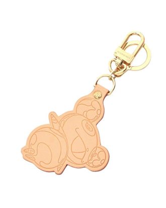 Louis Vuitton Leather Panda Charm Keychain (Authentic Pre-Loved)