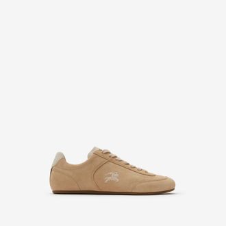 Burberry Suede Knight Runner Sneakers