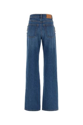 Stella McCartney Crystal Emb Jeans - Blue