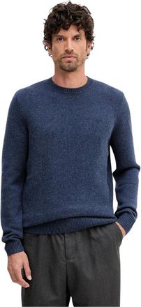 Barbour Trui met ronde hals - Heren - Truien - Blauw - Maat: 2XL Wol