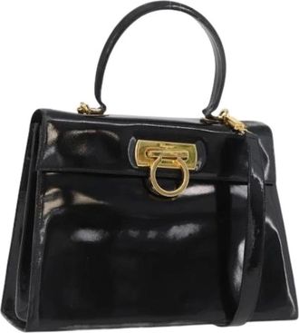 Ferragamo Pre-owned Handbags, female, Black, Size: ONE SIZE Pre-owned Hand Bag