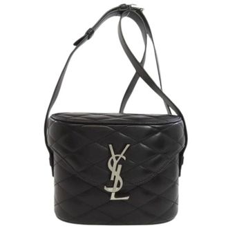 Saint Laurent Pre-owned Cross Body Bags, female, Black, Size: ONE SIZE Pre-owned Vintage Shoulder Bag