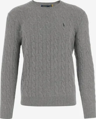 Polo Ralph Lauren kabelgebreide trui van wol en kasjmier
