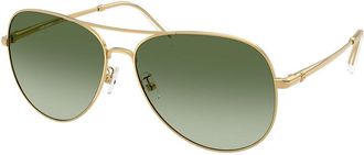 Tory Burch TY6114 33438E Womens Sunglasses Gold Size 60