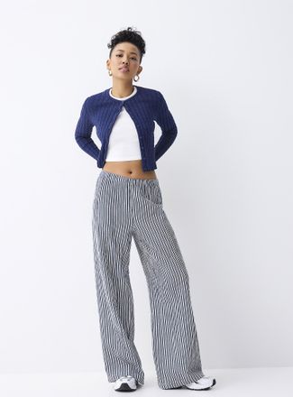 Twik Womens Wide-leg organic cotton gauze pant